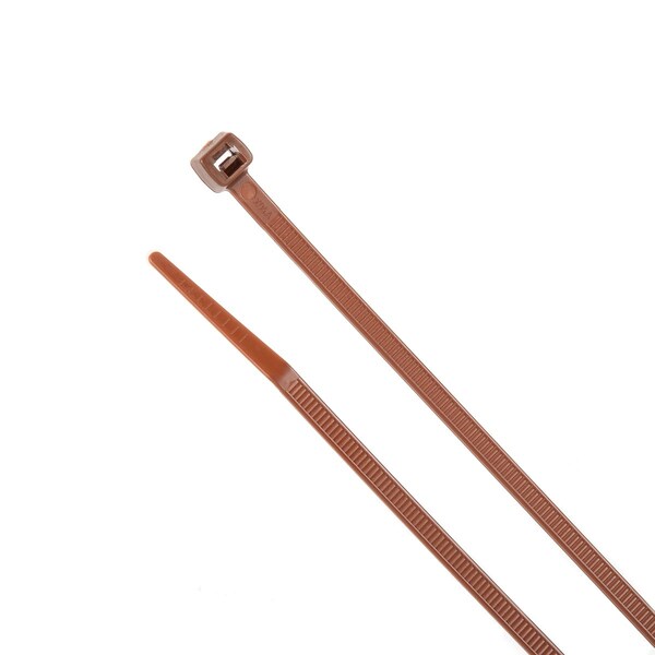 11-in   75-lb, Dark Brown, 100 Standard Nylon Tie